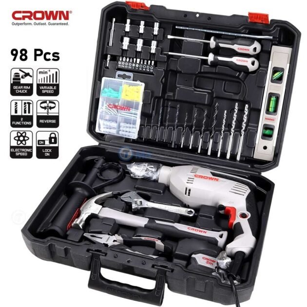 caisse crown 98 pcs livraison gratuit